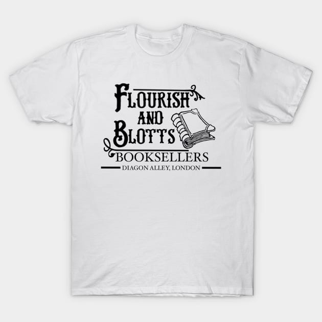 Flourish and Blotts T-Shirt by RayRaysX2